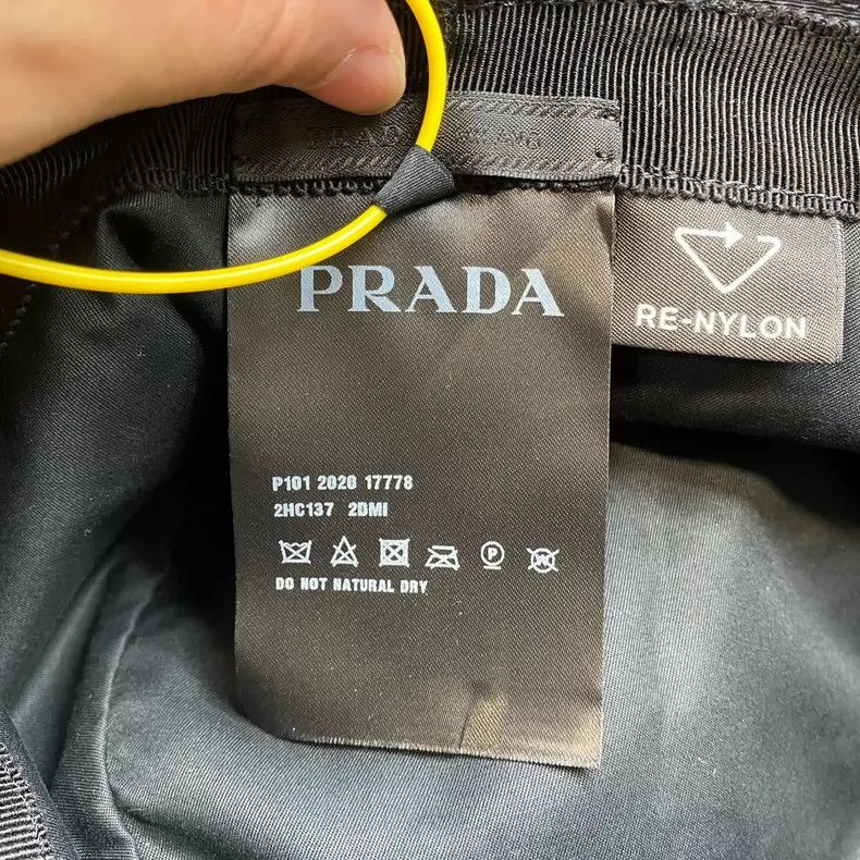 Prada Prada Navy Blue Bucket Hat Size L-yf Size ONE SIZE - 8 Thumbnail