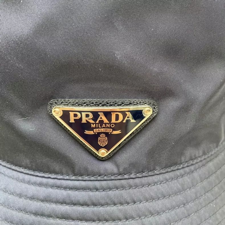 Prada Prada Navy Blue Bucket Hat Size L-yf Size ONE SIZE - 7 Thumbnail