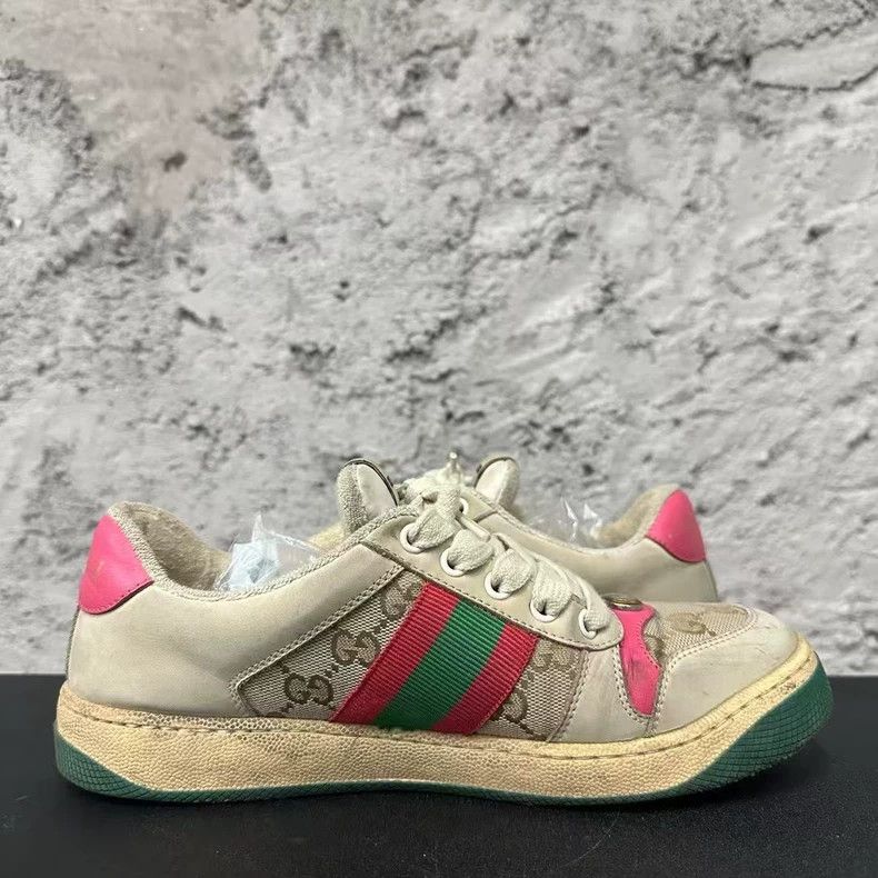 Gucci Gucci Pink Dirty Sneakers-yf Size US 7.5 / EU 40-41 - 4 Thumbnail