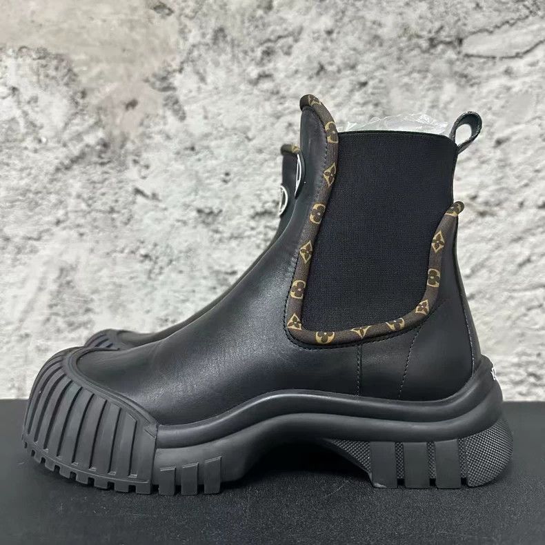 Louis Vuitton Louis Vuitton Black Ankle Boots-yf Size US 7.5 / EU 40-41 - 2 Thumbnail