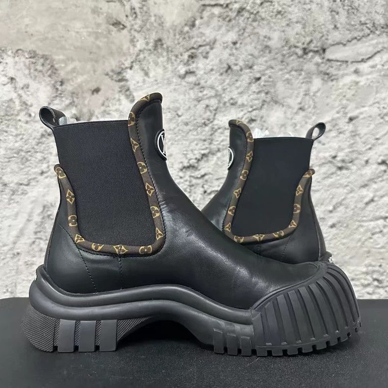 Louis Vuitton Louis Vuitton Black Ankle Boots-yf Size US 7.5 / EU 40-41 - 4 Thumbnail