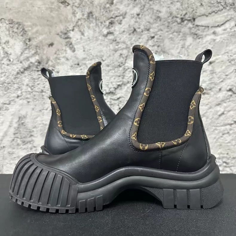 Louis Vuitton Louis Vuitton Black Ankle Boots-yf Size US 7.5 / EU 40-41 - 5 Thumbnail