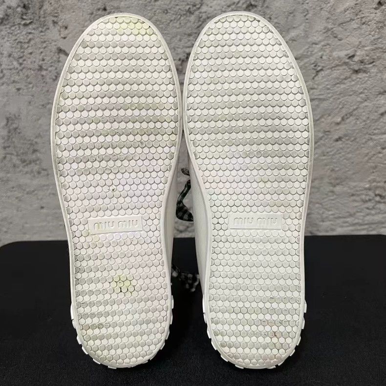 Miu Miu Miumiu White Sneakers with Bow Detail-yf Size US 6.5 / EU 39-40 - 7 Thumbnail