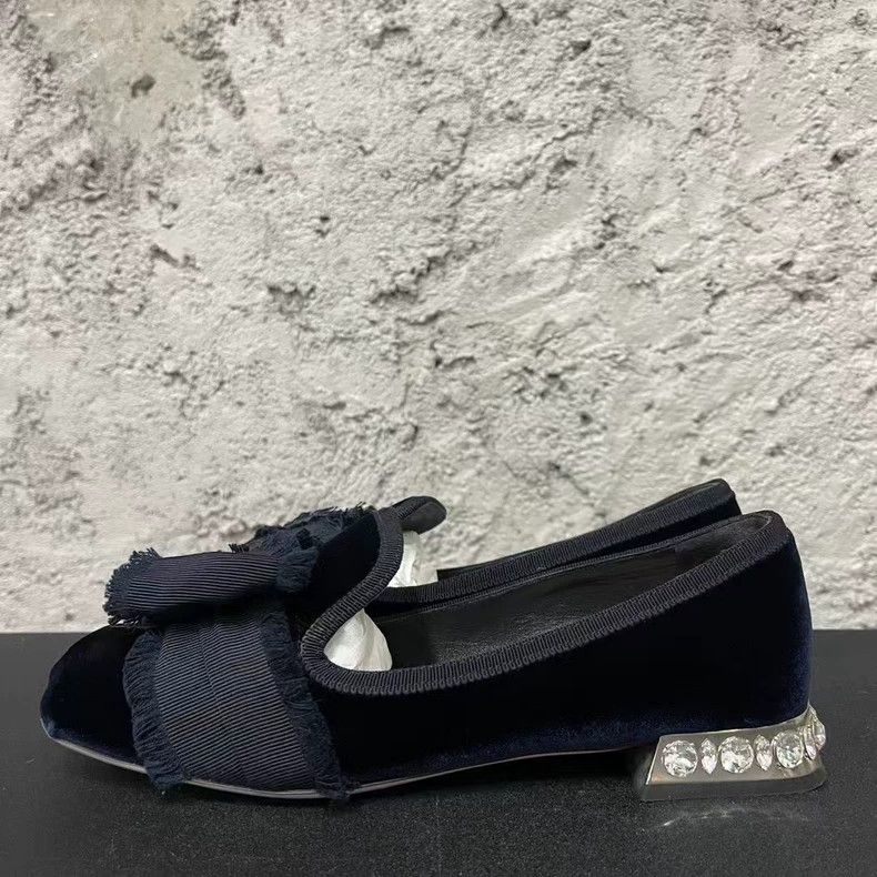 Miu Miu Miumiu Rhinestone Bow Shoes Size 37-yf Size US 7.5 / EU 40-41 - 2 Thumbnail
