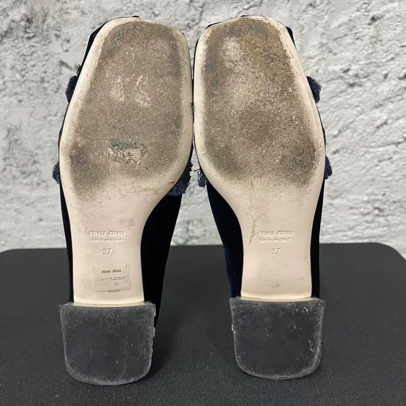 Miu Miu Miumiu Rhinestone Bow Shoes Size 37-yf Size US 7.5 / EU 40-41 - 7 Thumbnail