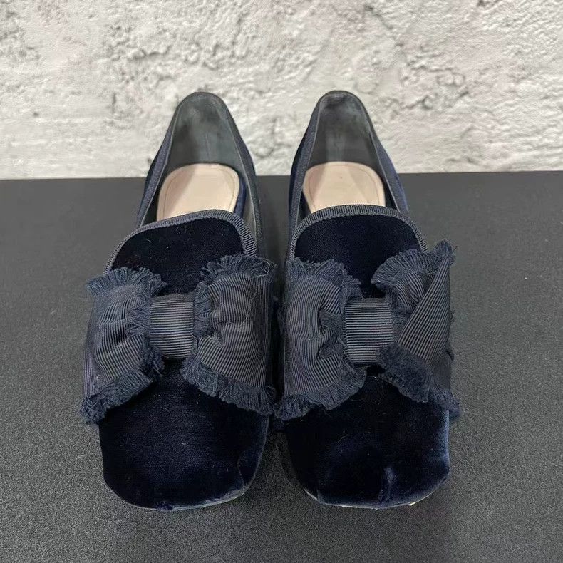 Miu Miu Miumiu Rhinestone Bow Shoes Size 37-yf Size US 7.5 / EU 40-41 - 6 Thumbnail