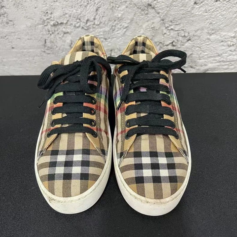 Burberry Burberry Rainbow Check Sneakers Size 38-yf Size US 6.5 / EU 39-40 - 6 Thumbnail