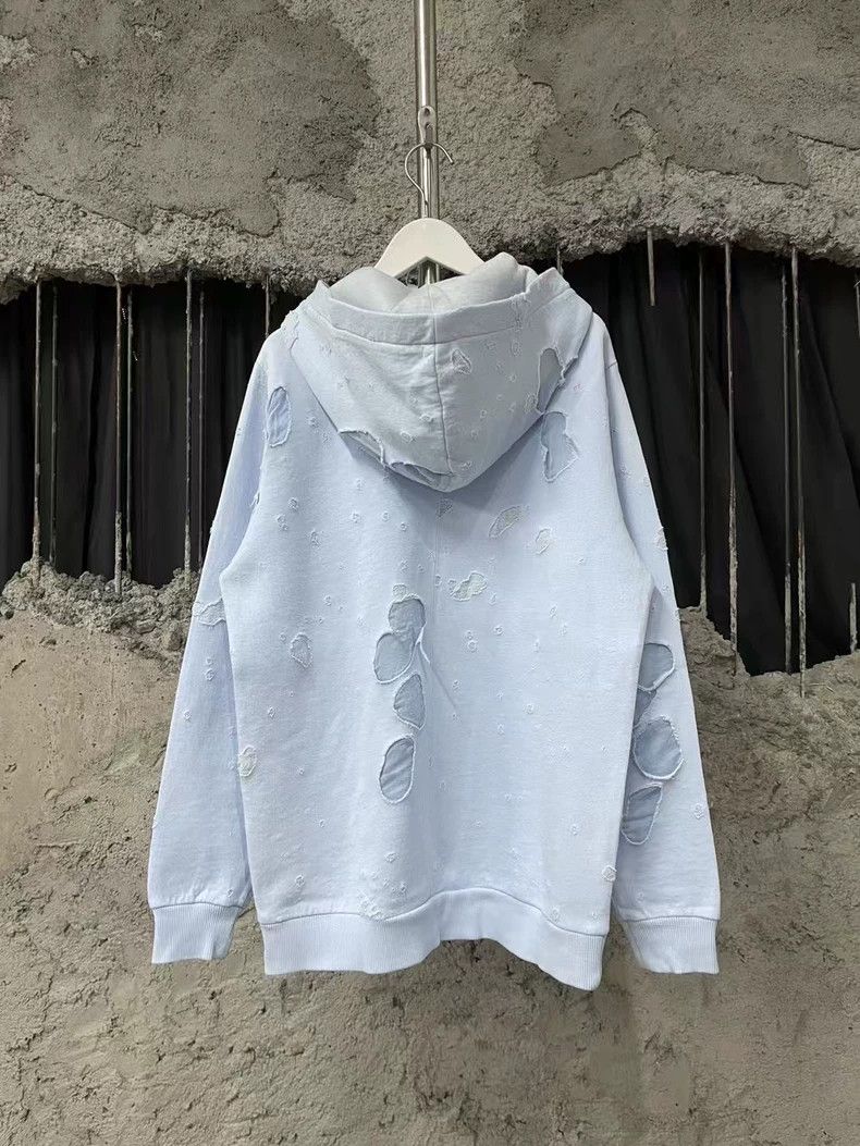 Givenchy Givenchy Distressed Hoodie with Logo-yf Size US XS / EU 42 / 0 - 2 Thumbnail