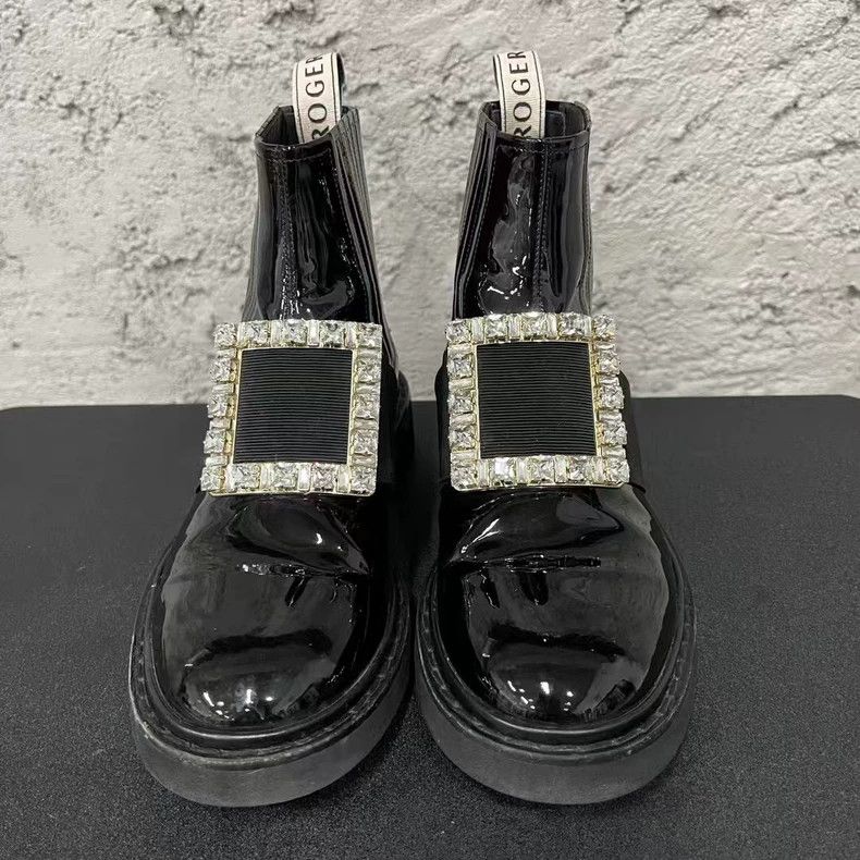 Roger Vivier Roger Vivier Black Ankle Boots with Buckle-yf Size US 6 / EU 39 - 5 Thumbnail