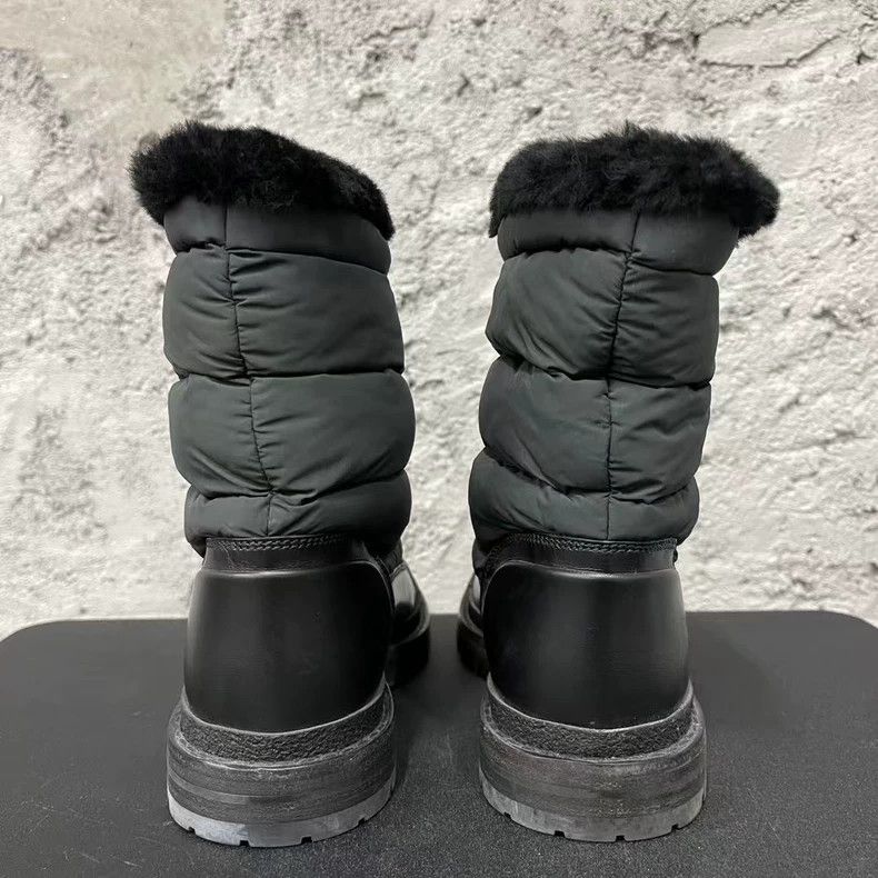 Chanel Chanel Black Cotton Short Boots-yf Size US 7.5 / EU 40-41 - 3 Thumbnail