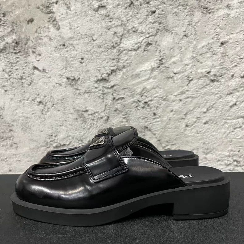 Prada Prada Triangular Logo Slip-On Shoes-yf Size US 7.5 / EU 40-41 - 2 Thumbnail