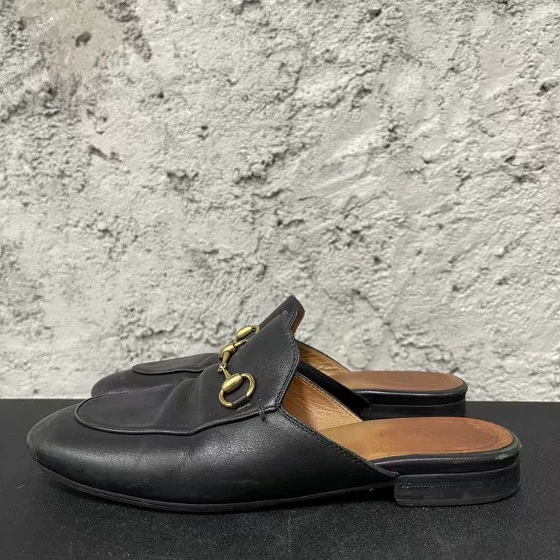 Gucci Gucci Black Slip-On Mules Size 36-yf Size US 5 / EU 37 - 2 Thumbnail