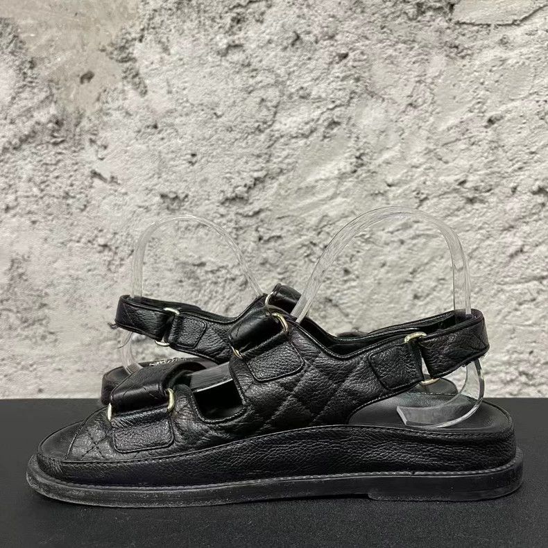 Chanel Chanel Velcro Sandals Size 36.5-yf Size US 6.5 / EU 39-40 - 5 Thumbnail
