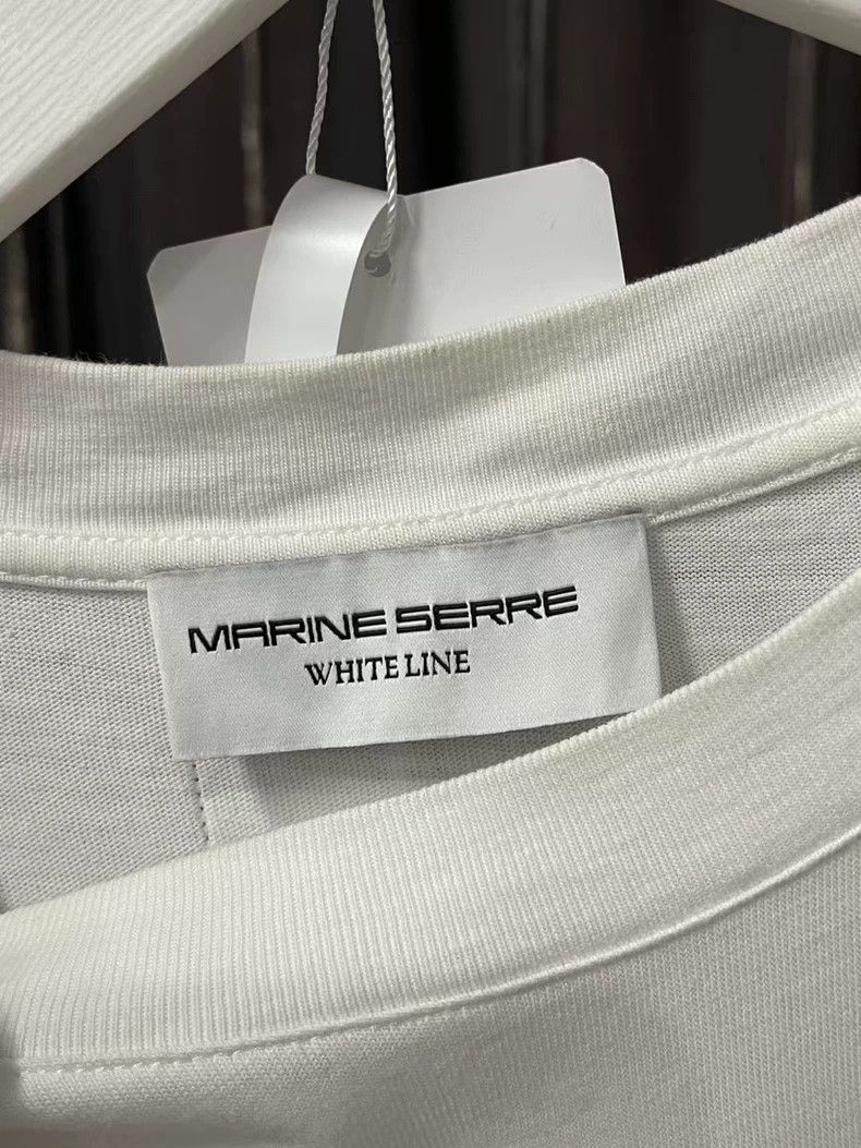 Marine Serre Marine Serre White Short Sleeve T-Shirt-yf Size US M / EU 48-50 / 2 - 7 Thumbnail