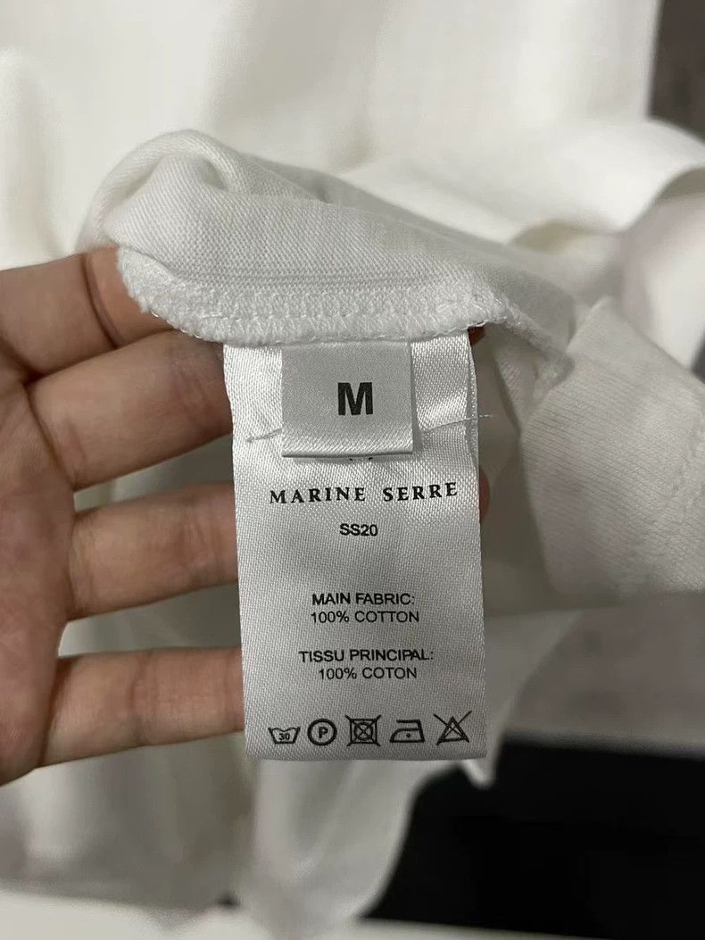 Marine Serre Marine Serre White Short Sleeve T-Shirt-yf Size US M / EU 48-50 / 2 - 8 Thumbnail
