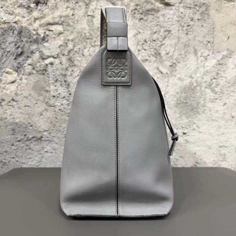 Loewe Loewe Cubi Bag in Gray Leather-yf Size ONE SIZE - 3 Thumbnail