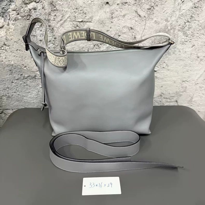Loewe Loewe Cubi Bag in Gray Leather-yf Size ONE SIZE - 9 Thumbnail