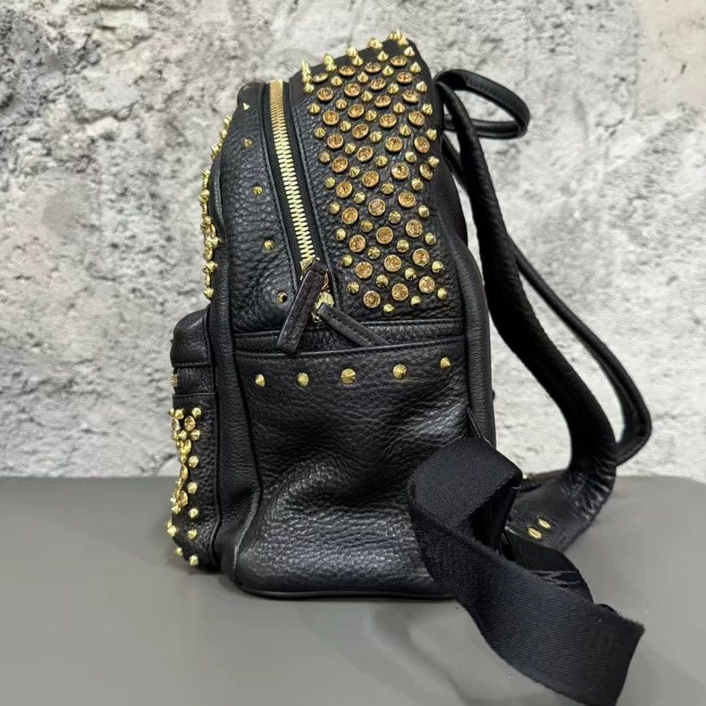 MCM MCM Studded Black Backpack-yf Size ONE SIZE - 4 Thumbnail