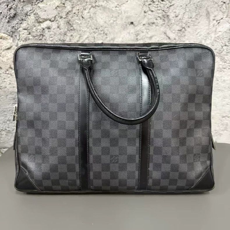 Louis Vuitton Louis Vuitton Black Checkerboard Document Bag-yf Size ONE SIZE - 2 Thumbnail