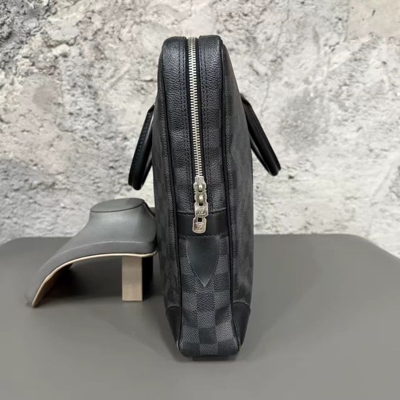 Louis Vuitton Louis Vuitton Black Checkerboard Document Bag-yf Size ONE SIZE - 3 Thumbnail