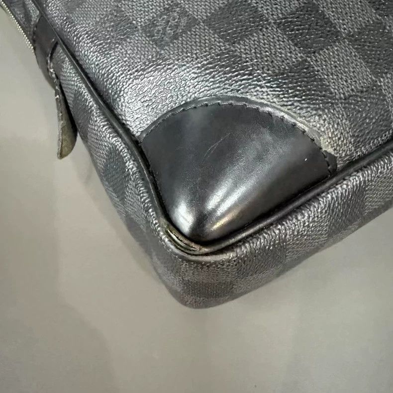 Louis Vuitton Louis Vuitton Black Checkerboard Document Bag-yf Size ONE SIZE - 7 Thumbnail