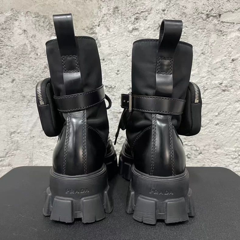 Prada Prada Chunky Black Boots-yf Size US 8 / EU 41 - 3 Thumbnail