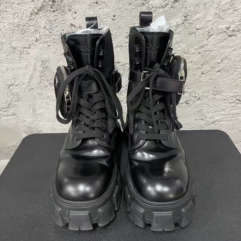 Prada Prada Chunky Black Boots-yf Size US 8 / EU 41 - 6 Thumbnail