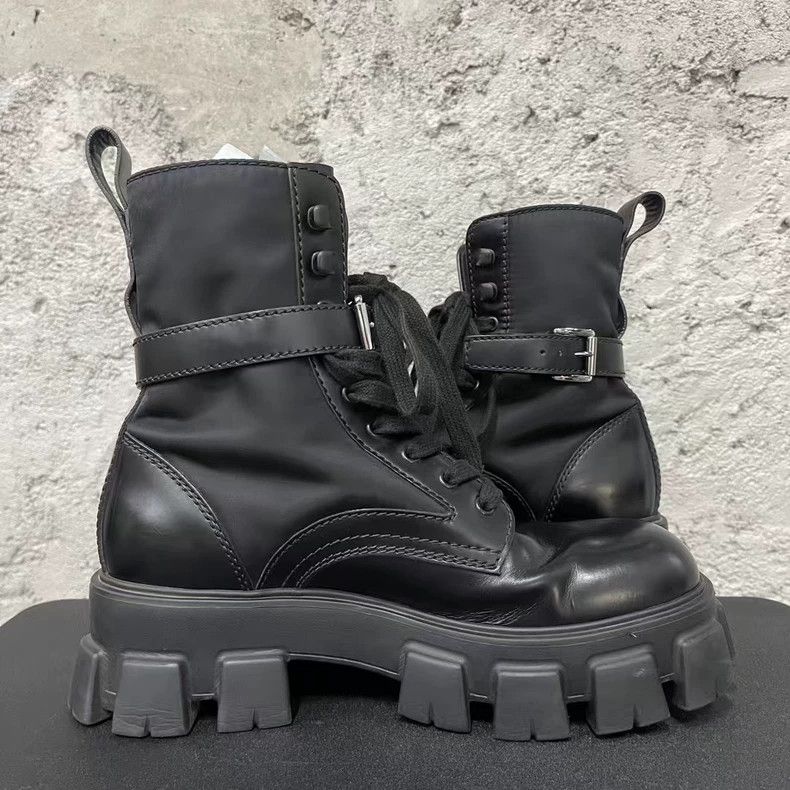 Prada Prada Chunky Black Boots-yf Size US 8 / EU 41 - 4 Thumbnail