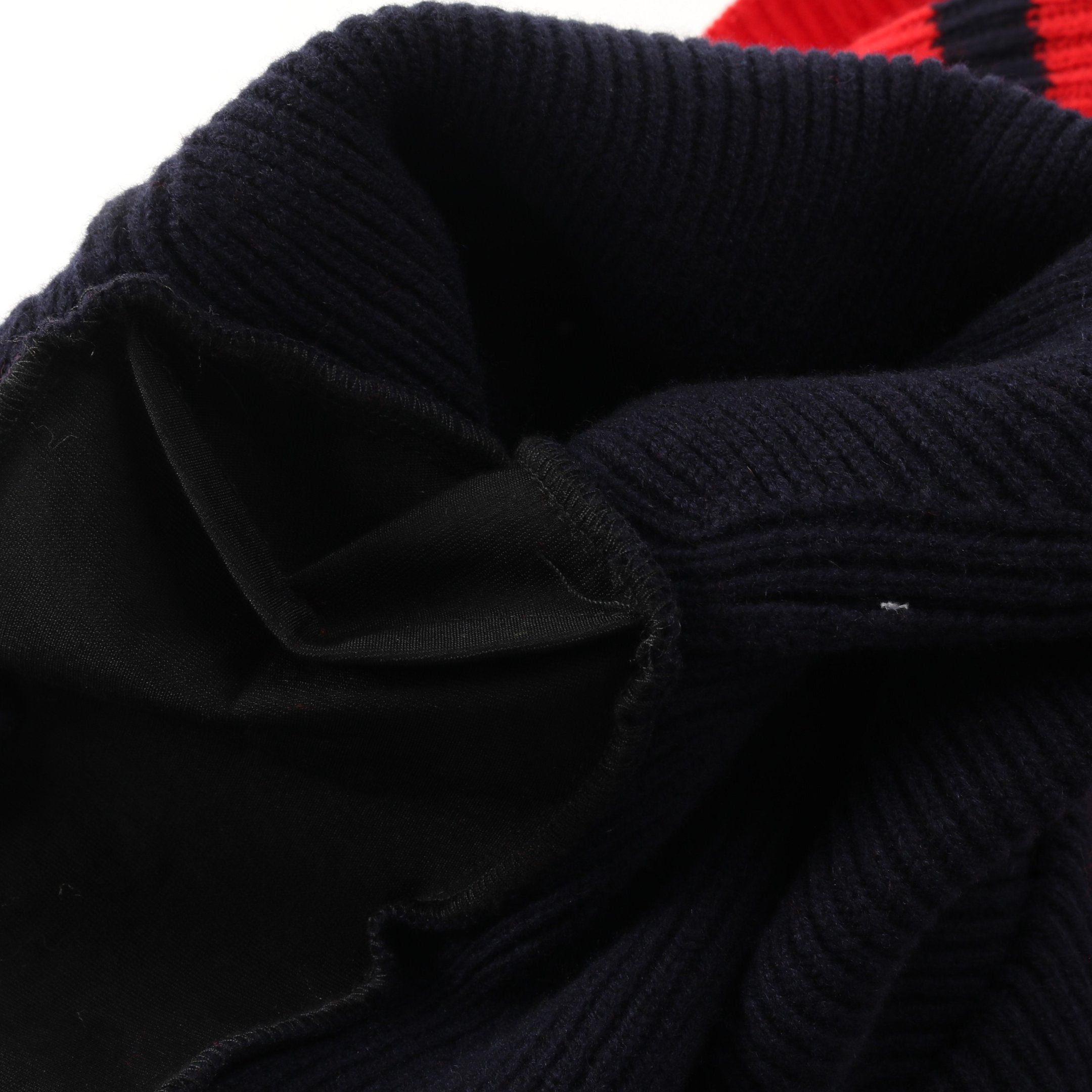 Louis Vuitton Louis Vuitton Knit Dress Wool Cashmere Dark Navy Red Black Size ONE SIZE - 8 Thumbnail