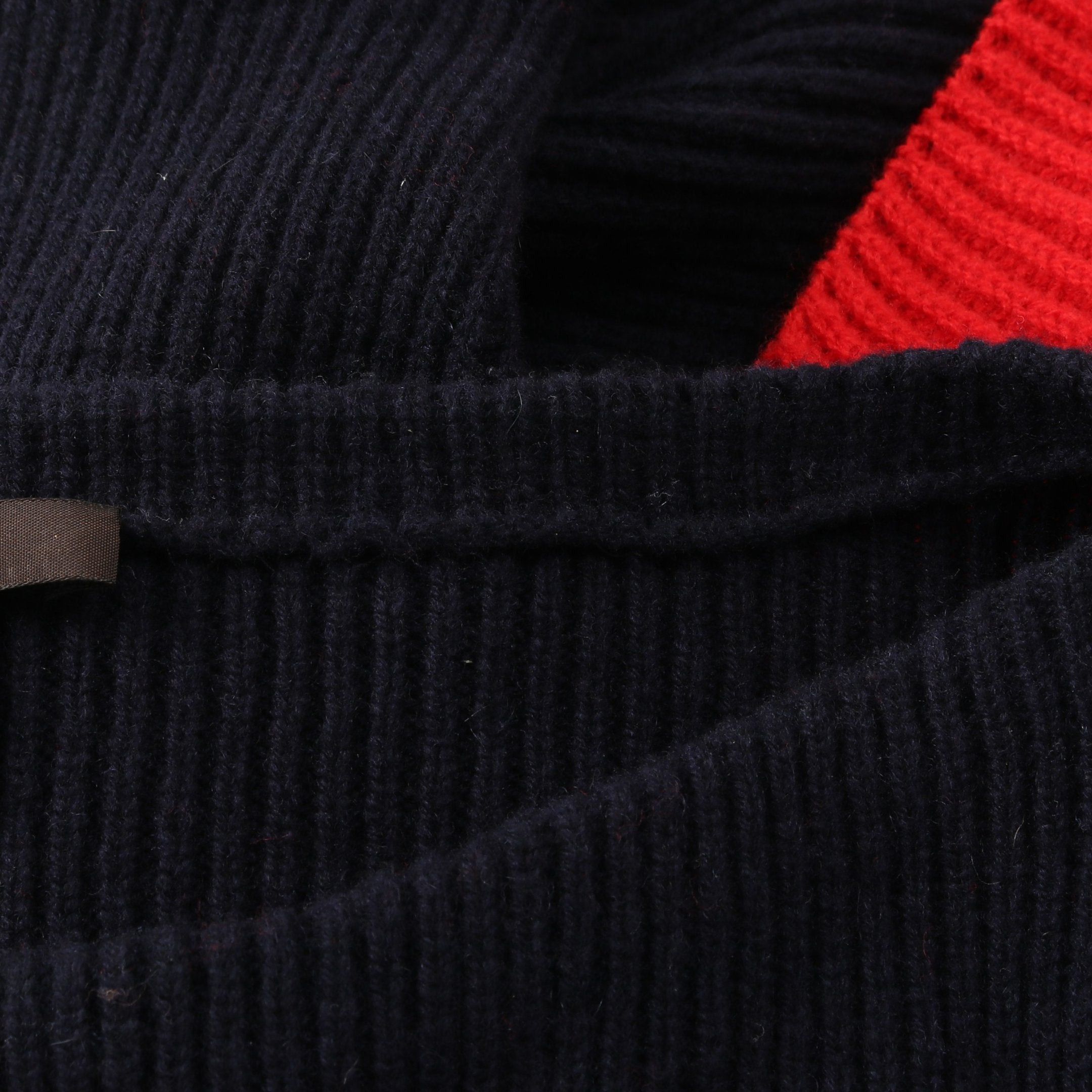 Louis Vuitton Louis Vuitton Knit Dress Wool Cashmere Dark Navy Red Black Size ONE SIZE - 6 Thumbnail