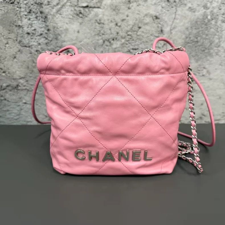 Chanel Chanel Pink Bucket Bag with Chain Strap-yf Size ONE SIZE - 2 Thumbnail