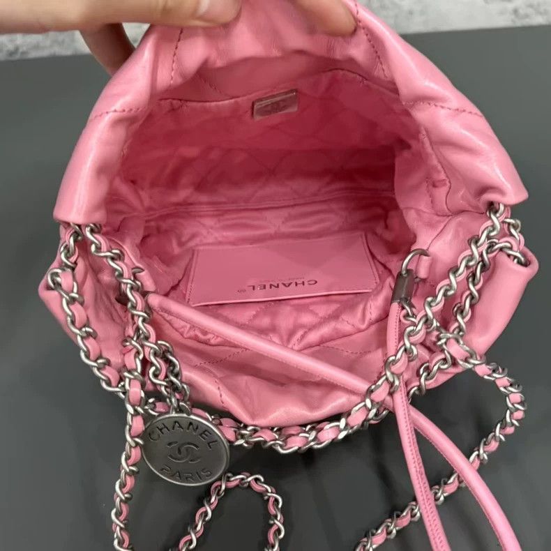 Chanel Chanel Pink Bucket Bag with Chain Strap-yf Size ONE SIZE - 8 Thumbnail
