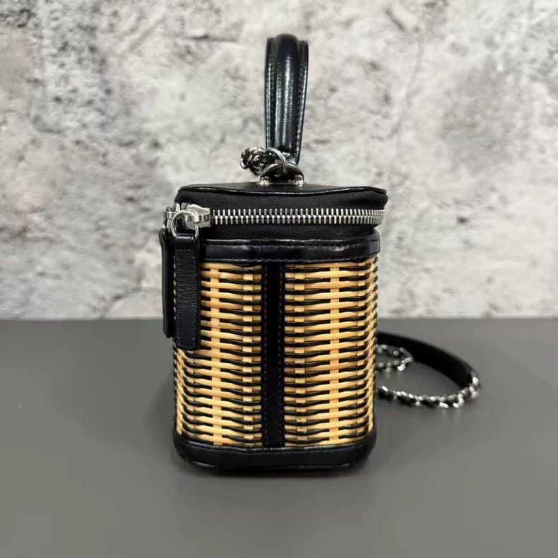 Chanel Chanel Black Bamboo Woven Bag Box-yf Size ONE SIZE - 4 Thumbnail