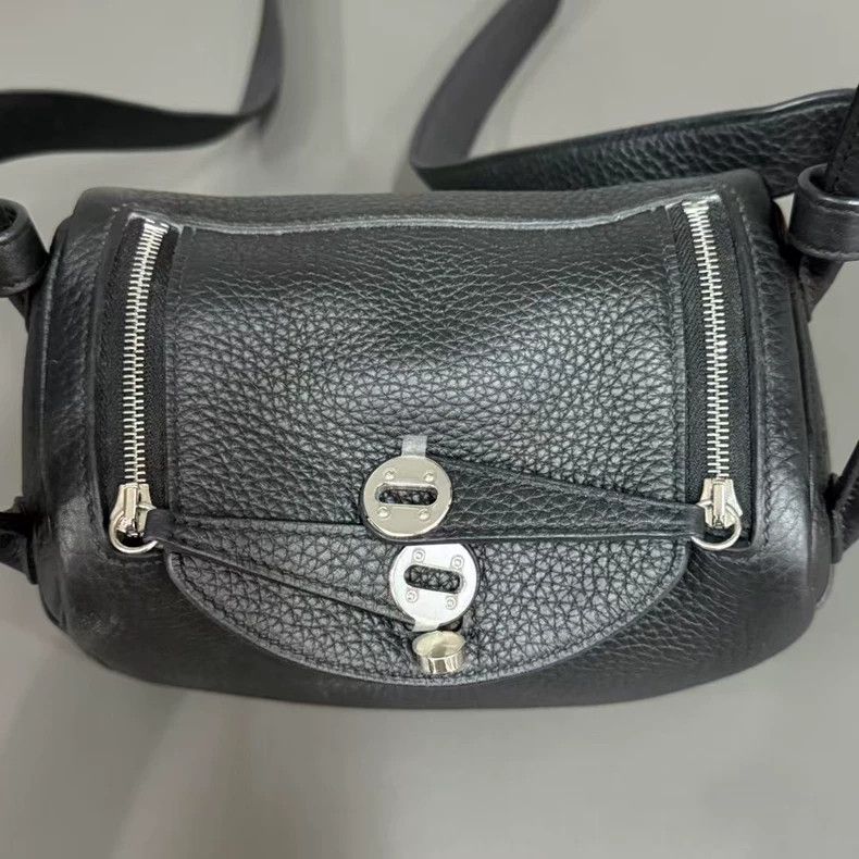 Hermes hermes minilindy bag in black color-yf Size ONE SIZE - 7 Thumbnail