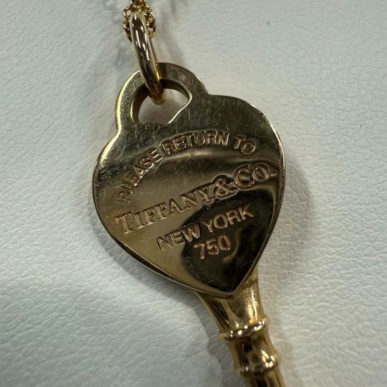 Tiffany & Co. Tiffany Rose Gold Key Necklace-yf Size ONE SIZE - 4 Thumbnail