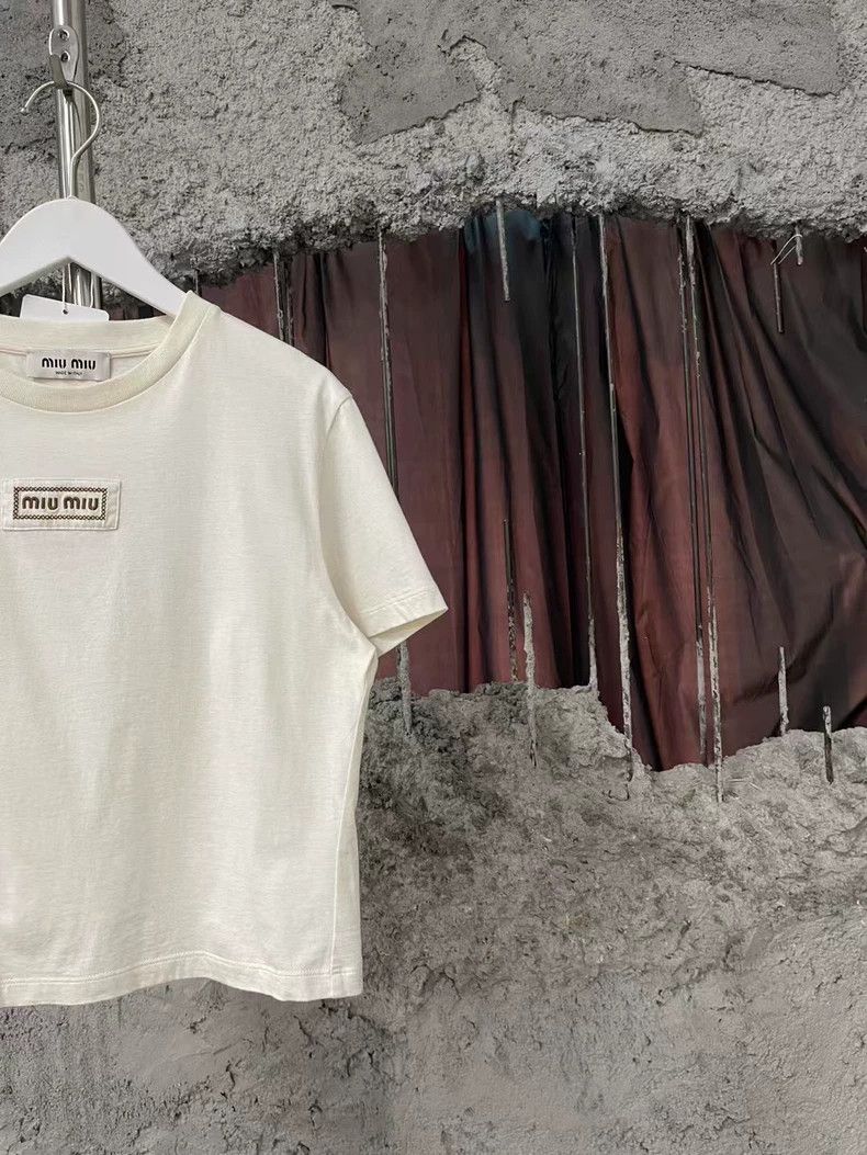 Miu Miu MiuMiu Short Sleeve Top Size Medium-yf Size US M / EU 48-50 / 2 - 4 Thumbnail