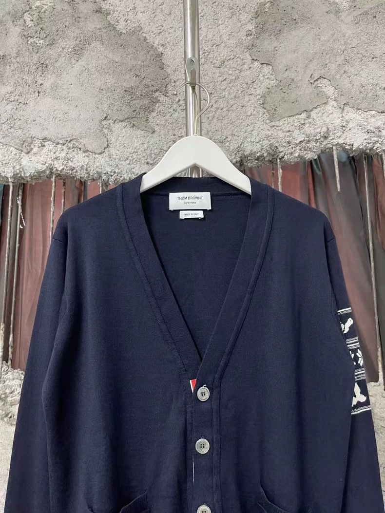 Thom Browne Thom Browne Wool Cardigan with Buttons-yf Size US XXS / EU 40 - 3 Thumbnail