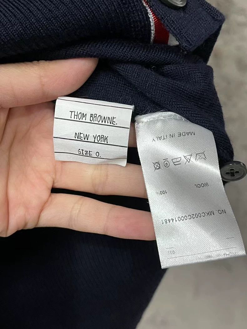 Thom Browne Thom Browne Wool Cardigan with Buttons-yf Size US XXS / EU 40 - 8 Thumbnail