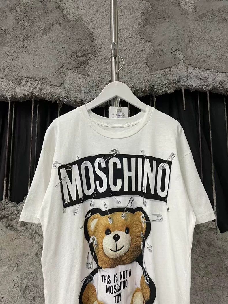 Moschino Moschino Teddy Bear Graphic Short Sleeve Shirt-yf Size US XS / EU 42 / 0 - 3 Thumbnail