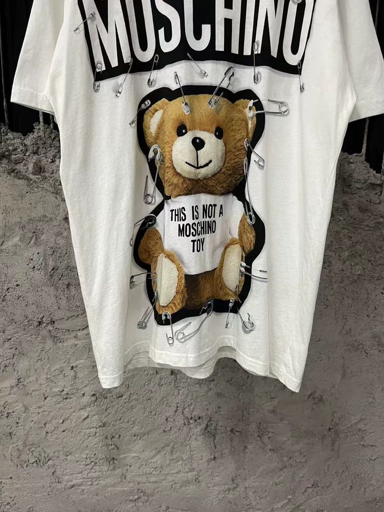 Moschino Moschino Teddy Bear Graphic Short Sleeve Shirt-yf Size US XS / EU 42 / 0 - 6 Thumbnail