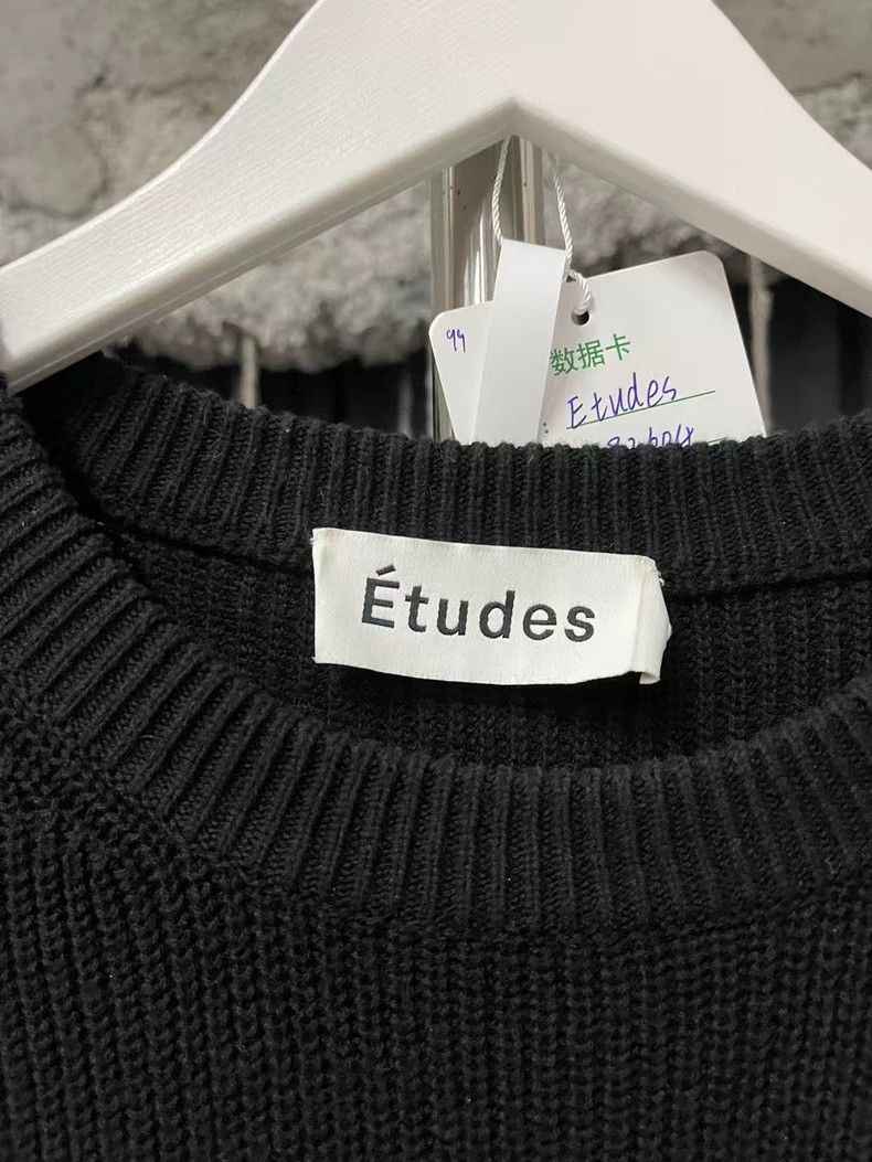 Etudes Etudes Black Sweater with Logo-yf Size US M / EU 48-50 / 2 - 5 Thumbnail