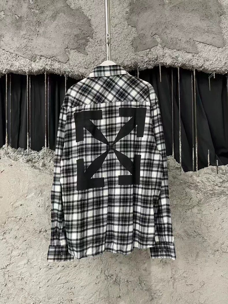 Off-White Off White Plaid Long Sleeve Shirt XL-yf Size US XL / EU 56 / 4 - 2 Thumbnail