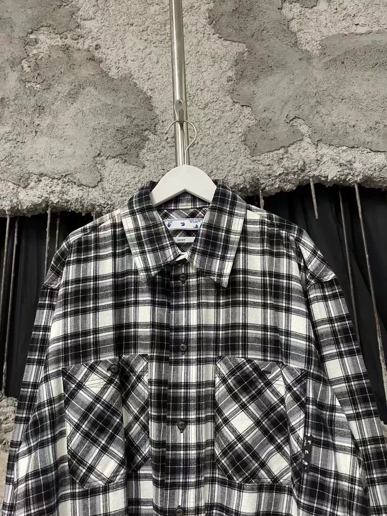 Off-White Off White Plaid Long Sleeve Shirt XL-yf Size US XL / EU 56 / 4 - 4 Thumbnail