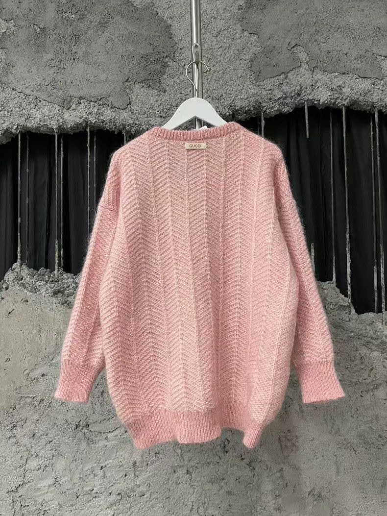 Gucci Gucci Pink Wool Sweater with Animal Design-yf Size US XS / EU 42 / 0 - 2 Thumbnail