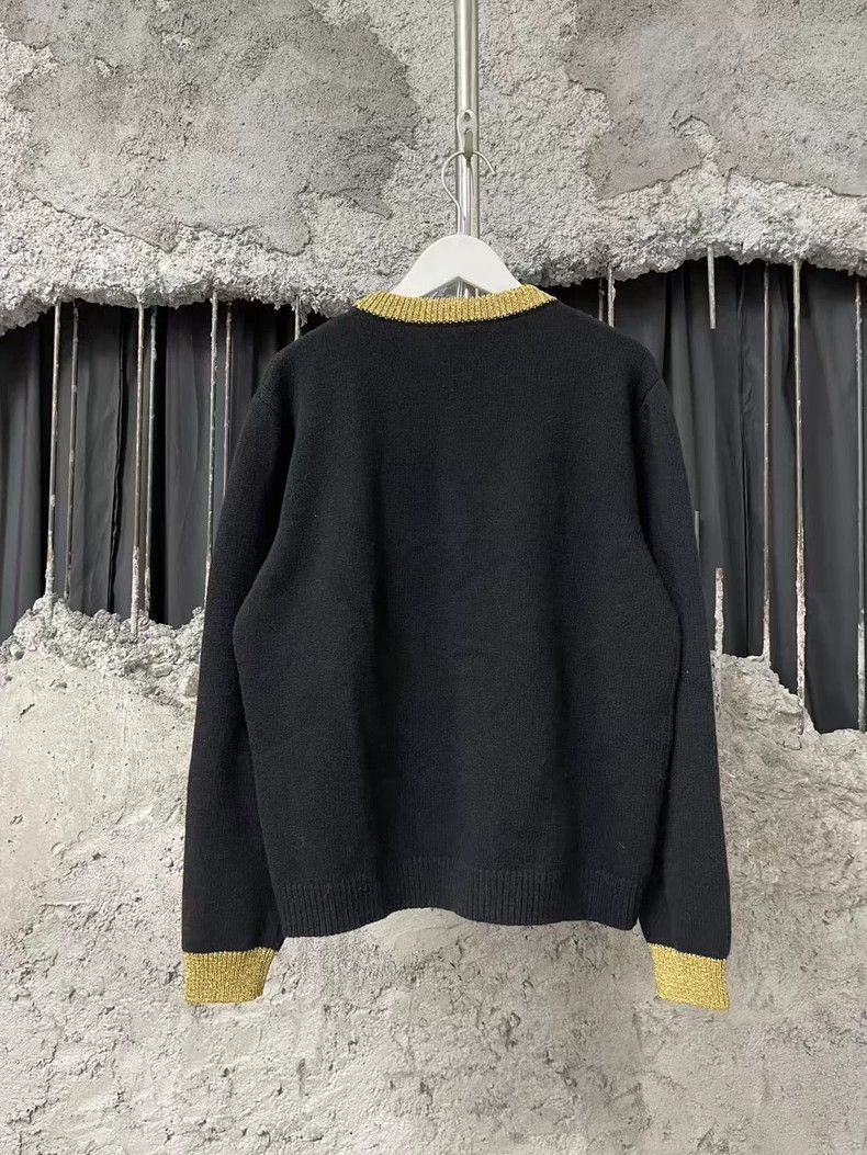 Gucci Gucci Black Sweater with Gold Accents-yf Size US M / EU 48-50 / 2 - 2 Thumbnail
