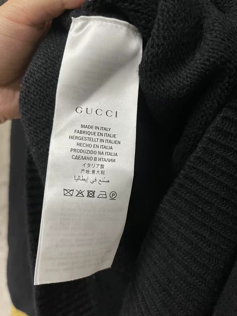 Gucci Gucci Black Sweater with Gold Accents-yf Size US M / EU 48-50 / 2 - 7 Thumbnail