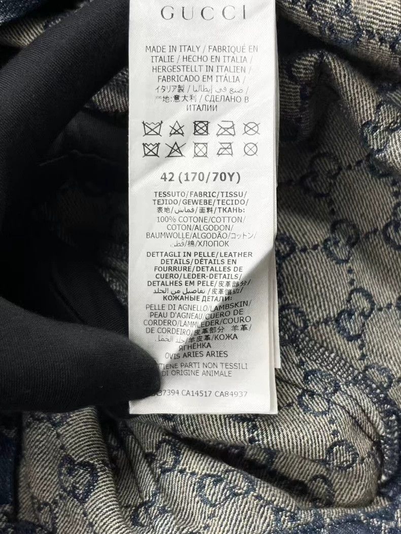 Gucci Gucci Double G Print Denim Shorts-yf Size US 42 / EU 58 - 3 Thumbnail