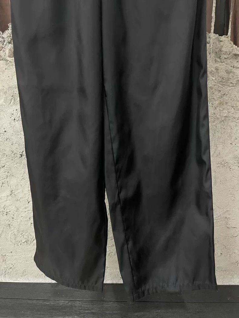 Prada Prada Black Nylon Wide Leg Trousers-yf Size US 40 / EU 56 - 4 Thumbnail