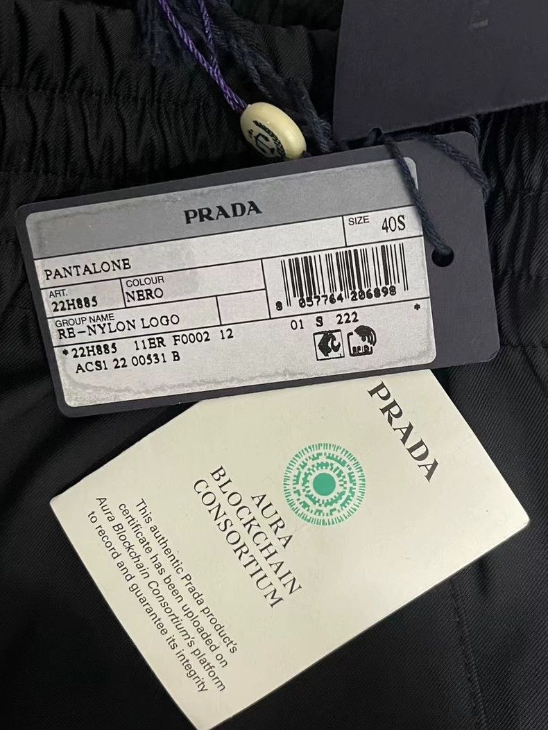 Prada Prada Black Nylon Wide Leg Trousers-yf Size US 40 / EU 56 - 8 Thumbnail