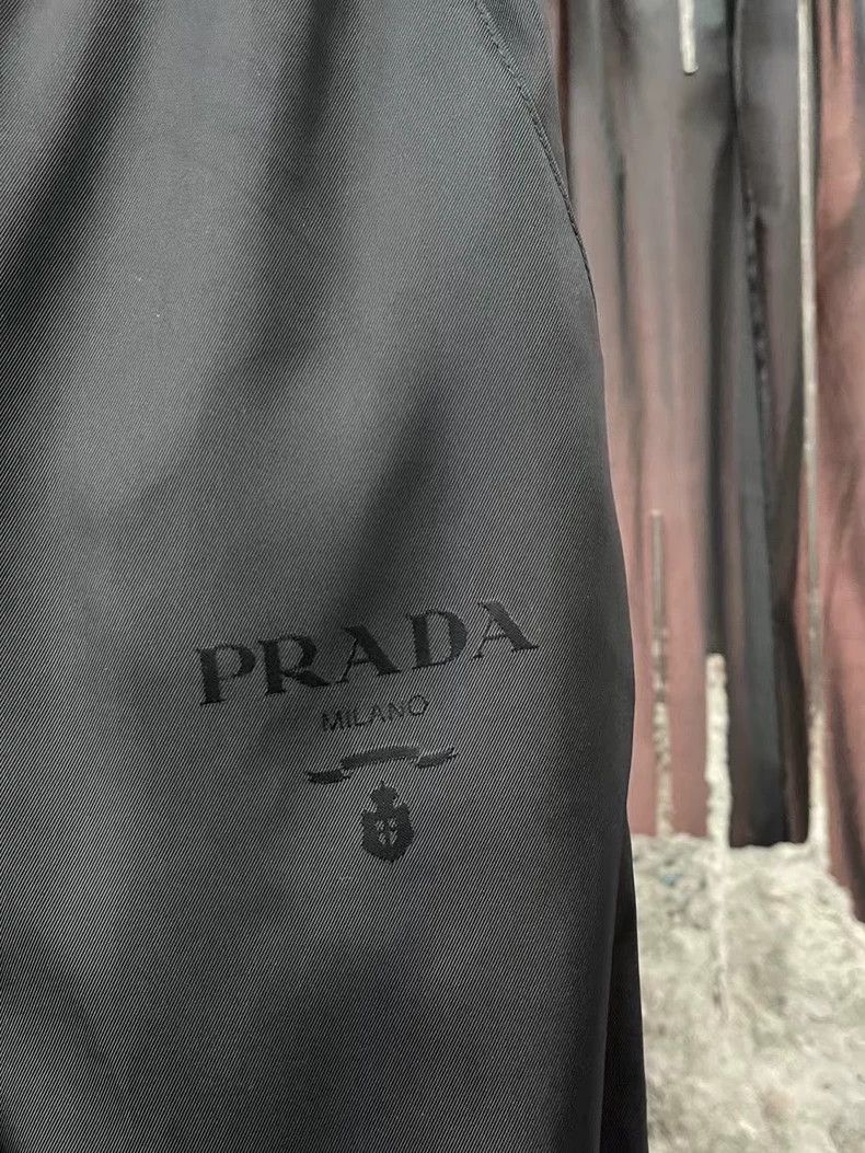 Prada Prada Black Nylon Wide Leg Trousers-yf Size US 40 / EU 56 - 5 Thumbnail